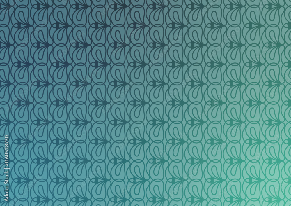 Fototapeta premium Dark green pattern gradient art background