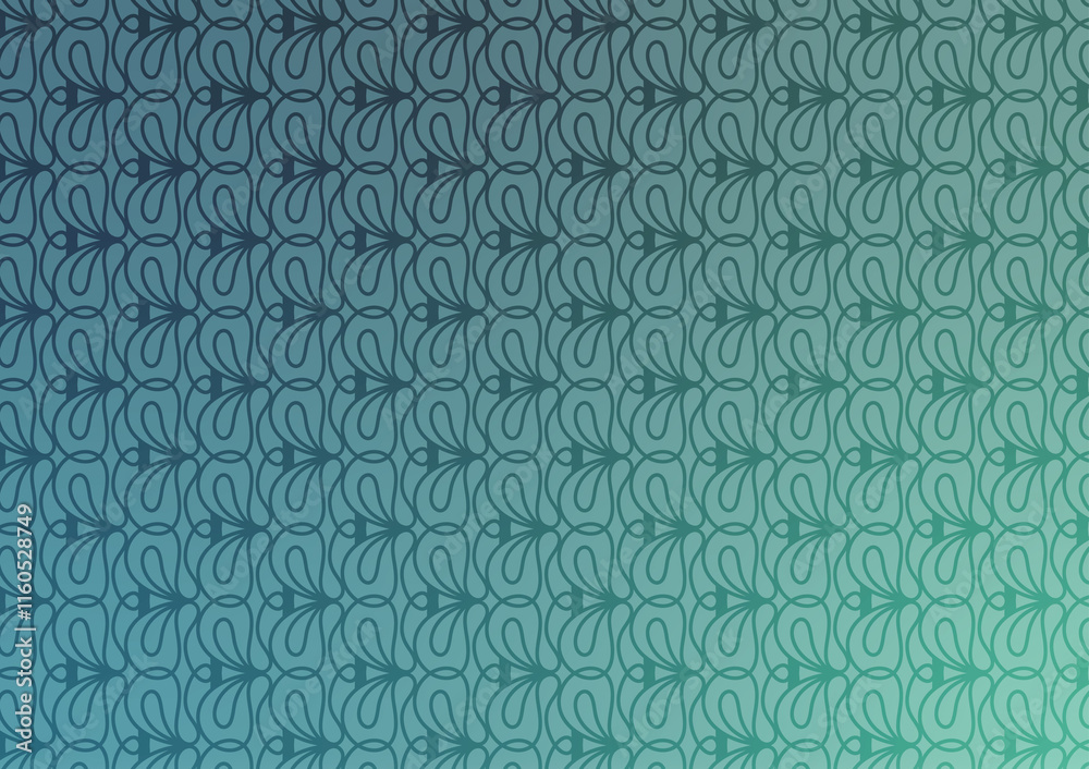 Fototapeta premium Dark green pattern gradient art background