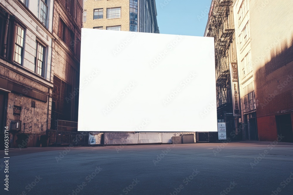 3D blank white screen for mock up of a building. 3D blank white screen for mock up of a building.