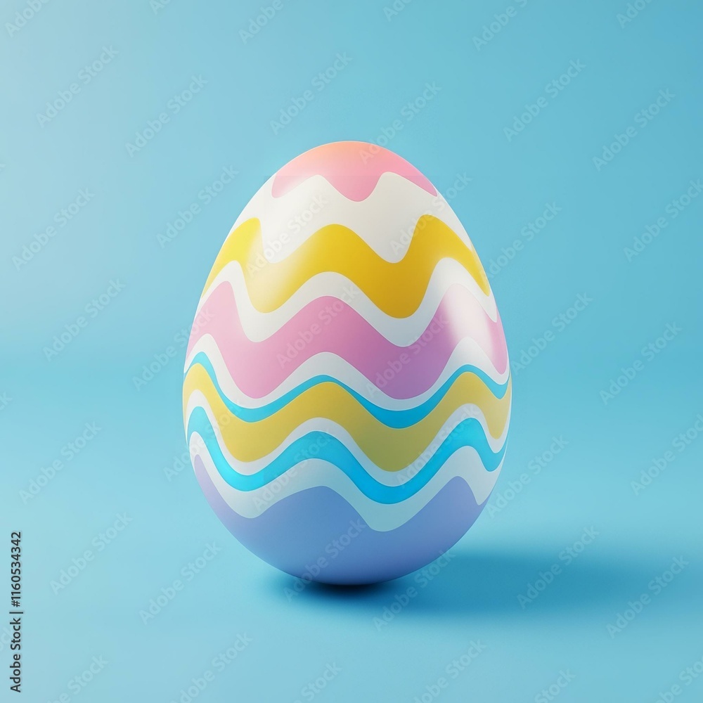Creative easter egg on blue background. minimal concept. Creative easter egg on blue background. minimal concept.