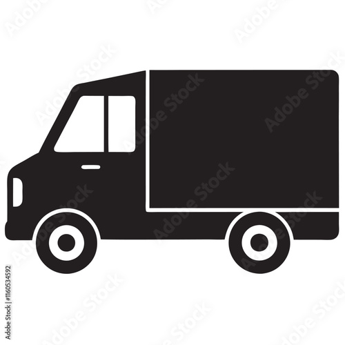Delivery Truck icon silhouette