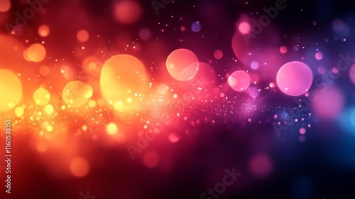 Abstract Blurred Colorful Background with Bokeh Effects. Generative AI photo