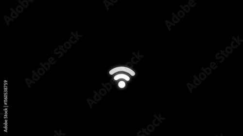 WiFi Icons Symbol Set Black Logo Clipart. Wi-Fi network connection symbol for app, ui and website.