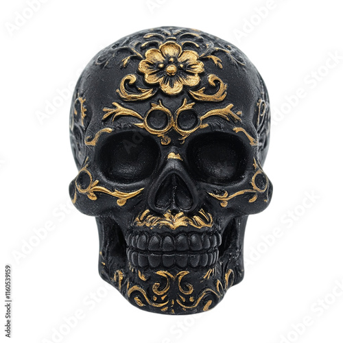 black and white mask islolated on transparent background photo