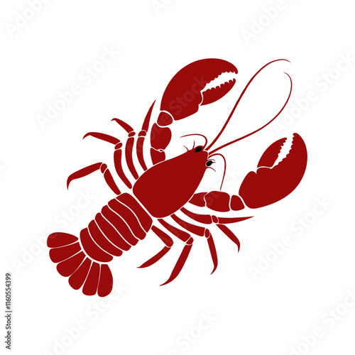 Red lobster vector illustration