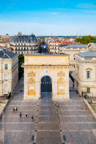 Triumphal Arch Arc Triomphe, Montpellier