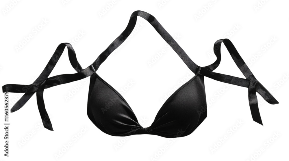 Black Bralette, Isolated, transparent Background Lingerie Fashion Black Bralette, Isolated, transparent Background Lingerie Fashion