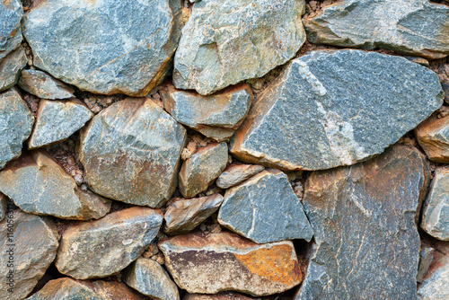 Closeup image of a rock wall