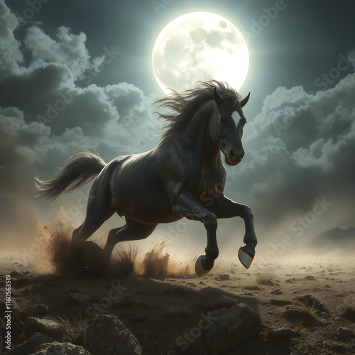 horse running 