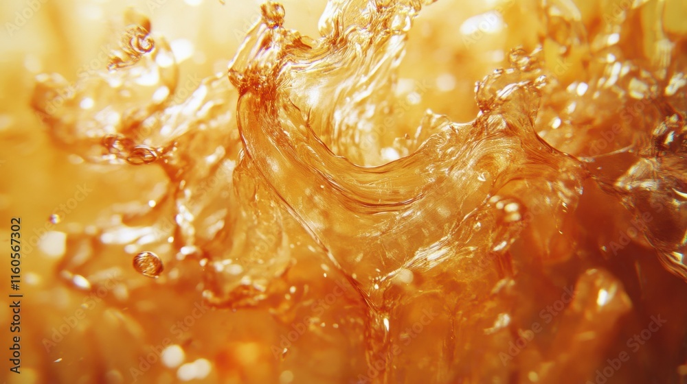 Amber liquid splashing, dynamic texture. Perfect for beverage ads, showcasing freshness and energy. Amber liquid splashing, dynamic texture. Perfect for beverage ads, showcasing freshness and energy.