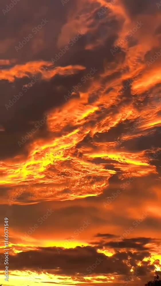 video of a beautiful view of the orange sky in the afternoon video of a beautiful view of the orange sky in the afternoon