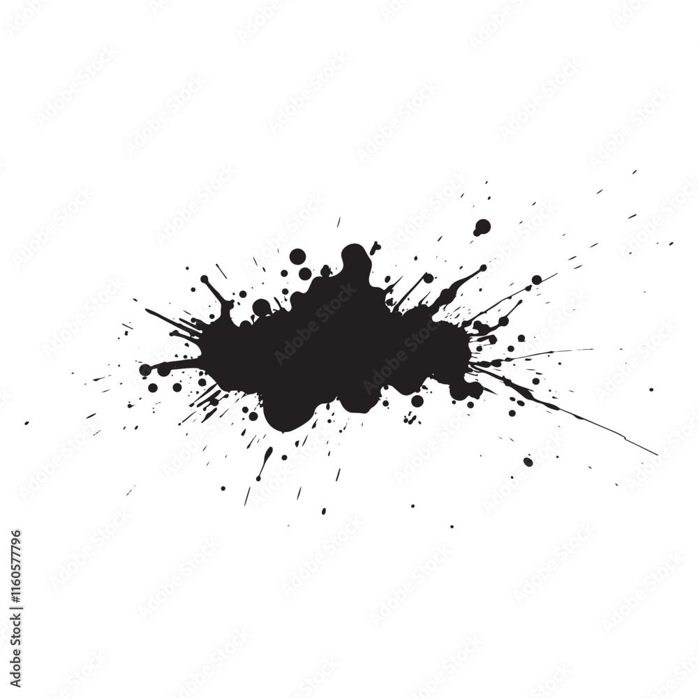 Black ink or paint splatter vector illustration Black ink or paint splatter vector illustration
