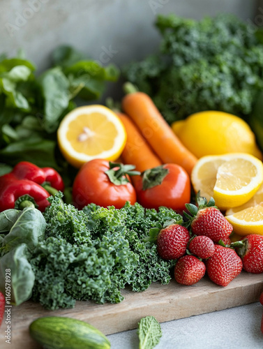 fresh organic healthy diet food