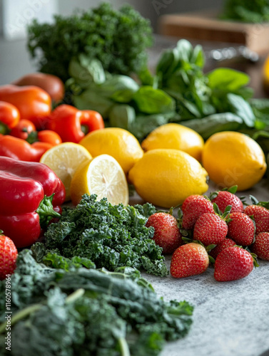 fresh organic healthy diet food