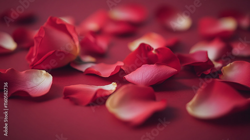 pink rose petals