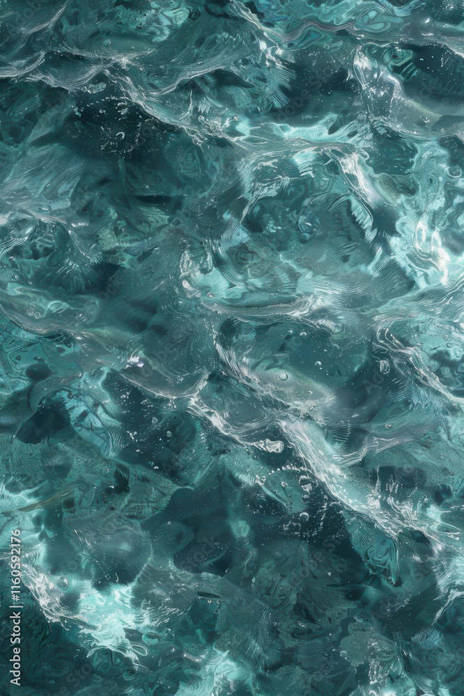 Close-up view of sparkling water surface with shimmering light reflections, creating a tranquil and mesmerizing visual. Close-up view of sparkling water surface with shimmering light reflections, creating a tranquil and mesmerizing visual.