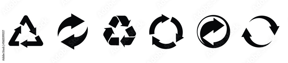 Recycle icon symbol isolated on white background, vector illustration Recycle icon symbol isolated on white background, vector illustration