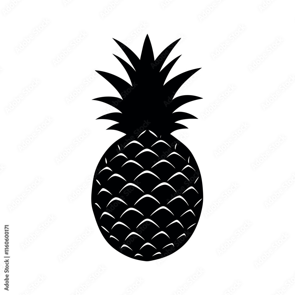 Obraz premium pineapple vector illustration