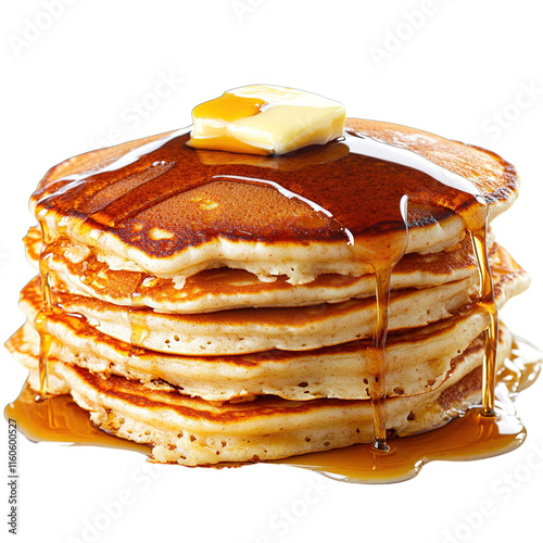 stack of pancakes with syrup