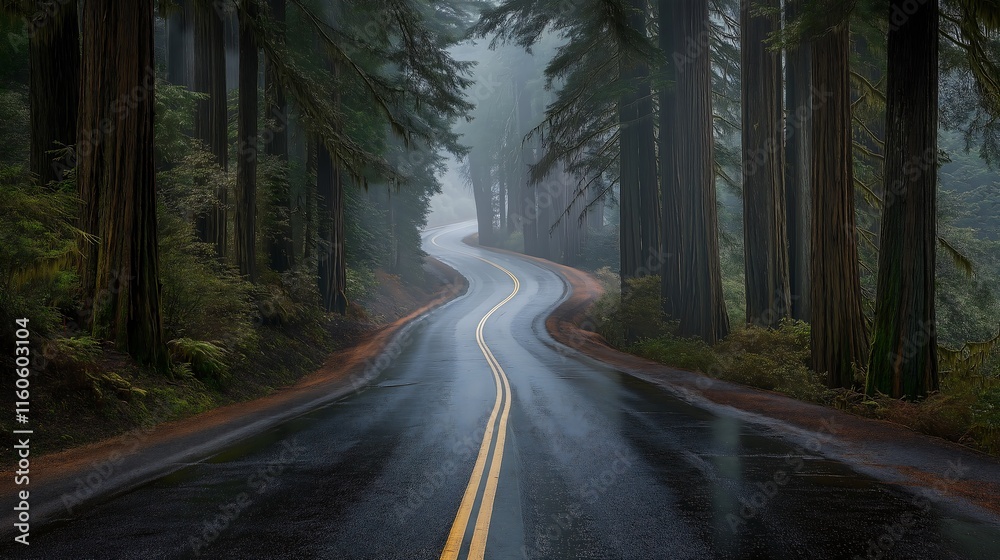 Fototapeta premium road in the woods