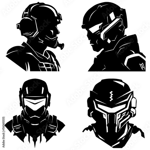 Human Logo, Head Design, Hero Design, Hero Silhouette