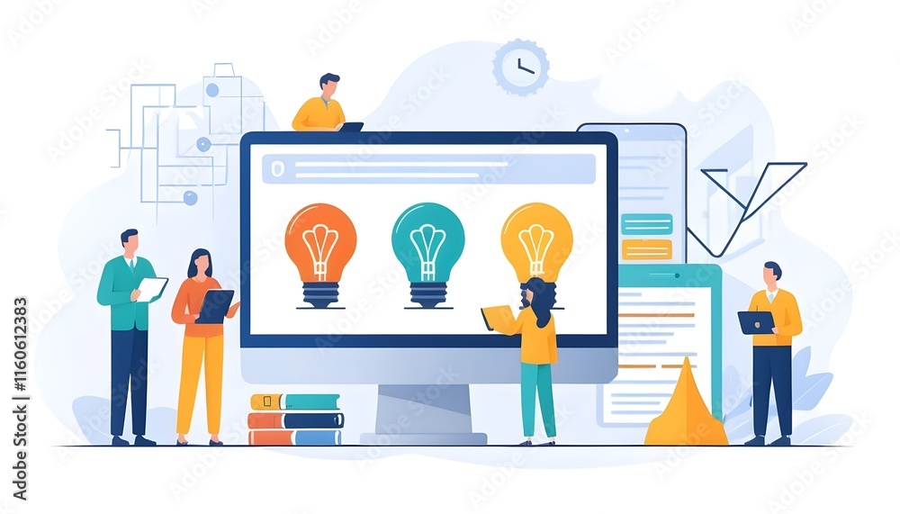 Online and Blended Learning Program Development Icon Isolated on White Background for Education and E-Learning Projects Online and Blended Learning Program Development Icon Isolated on White Background for Education and E-Learning Projects