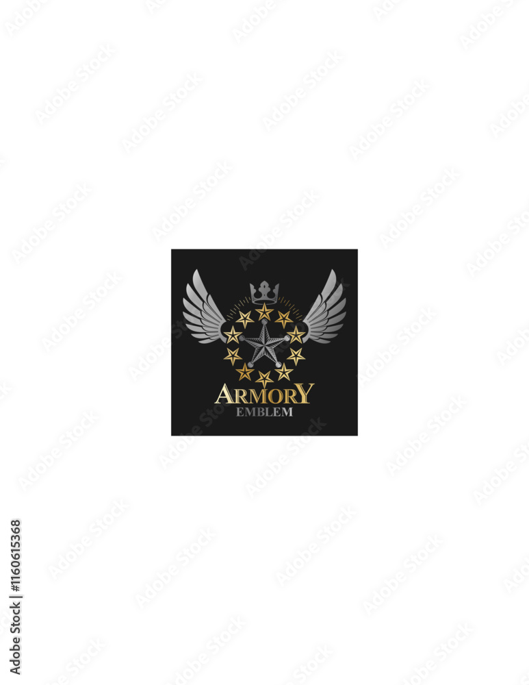 Vector Shield with Ornamental Design - Elegant and Decorative Heraldic Emblem for Graphic Use