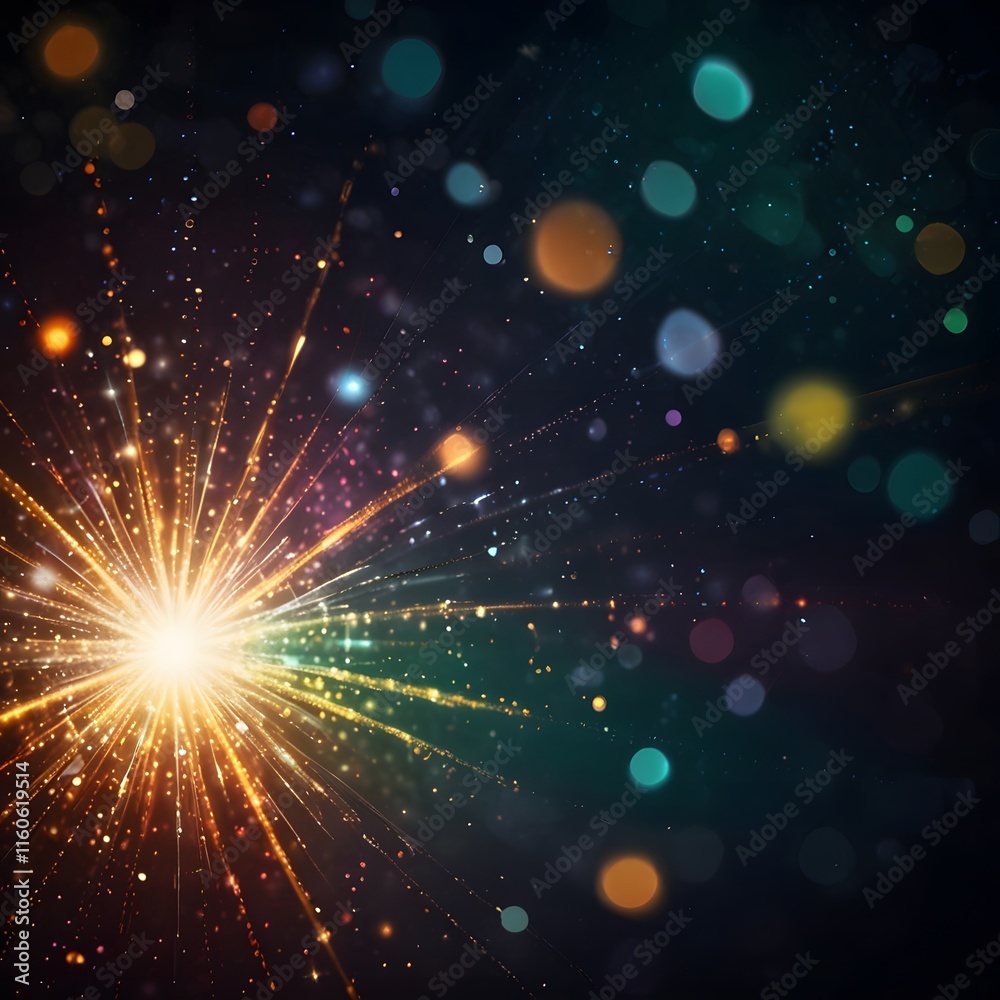Naklejka premium abstract light trails