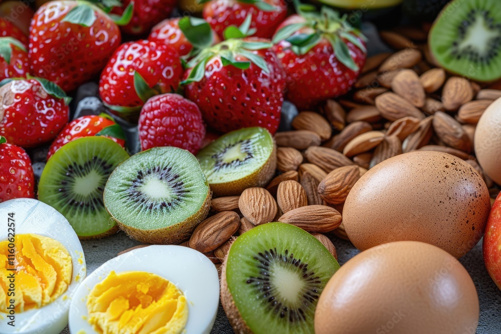 Foods for Healthy Teeth and Smile Dental Nutrition with Strawberries Kiwi and More. Foods for Healthy Teeth and Smile Dental Nutrition with Strawberries Kiwi and More.