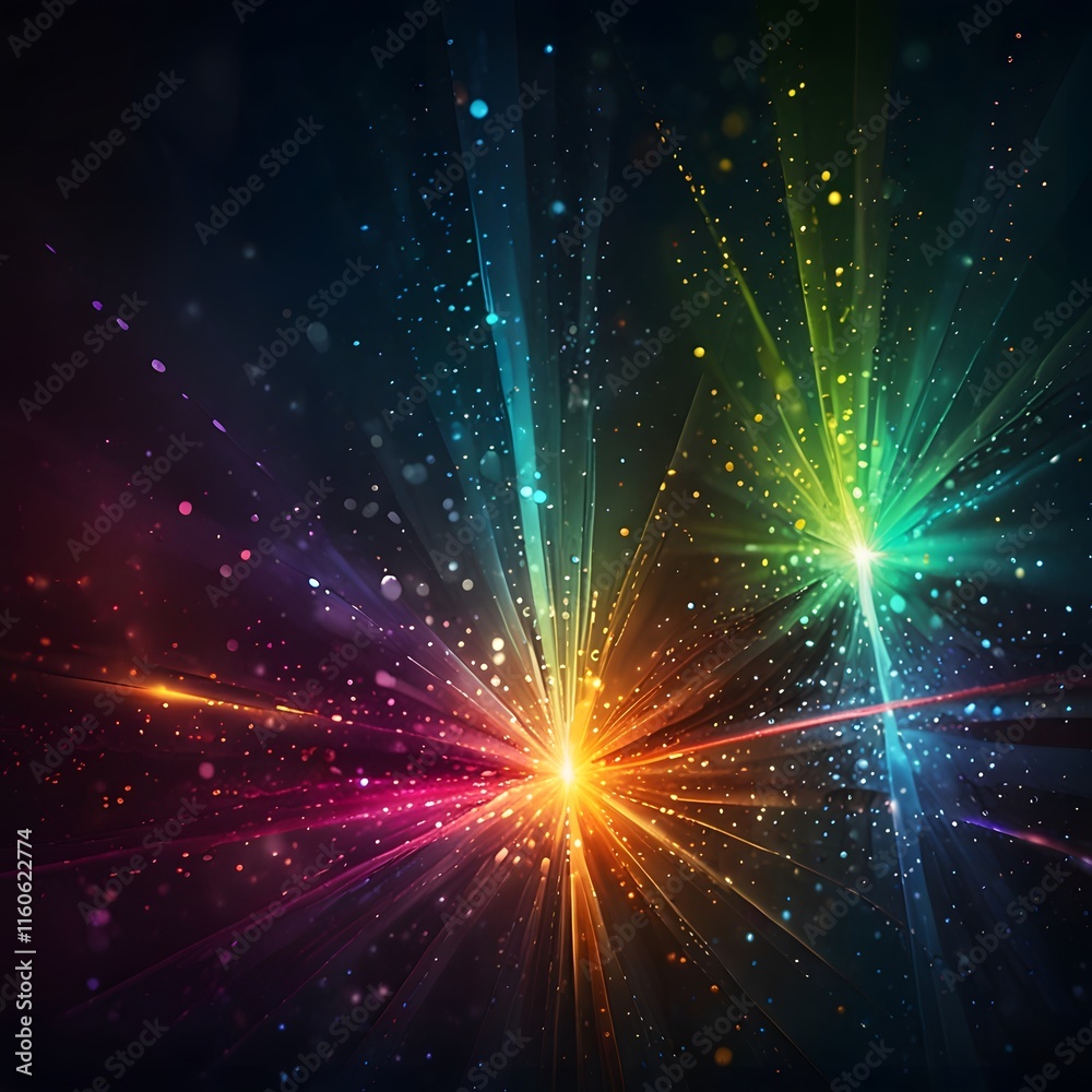 Naklejka premium abstract light trails