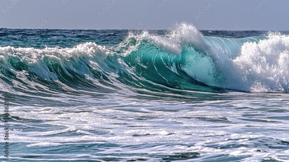 Obraz premium A person enjoying the thrill of surfing on the ocean waves