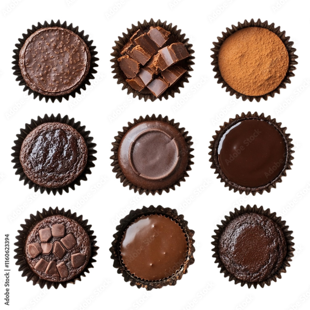 Muffin Tray Set, Baking, Isolated, transparent Background, Food Photography
