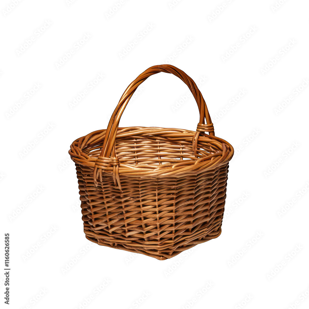 Basket isolated on transparent background