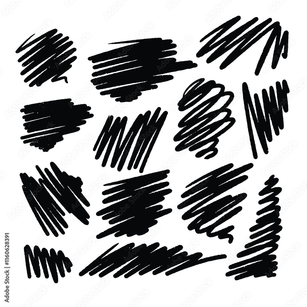 chalk line vector illustration