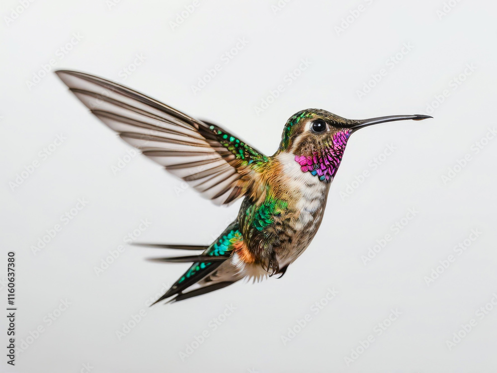 Obraz premium a humming hummingbird in flight