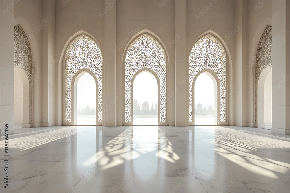 Fototapeta premium Stunning Islamic Architecture Interior Design