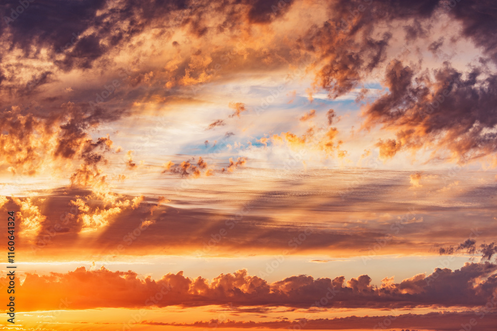 Cloudscape on the sky at sunset. Cloudscape on the sky at sunset.