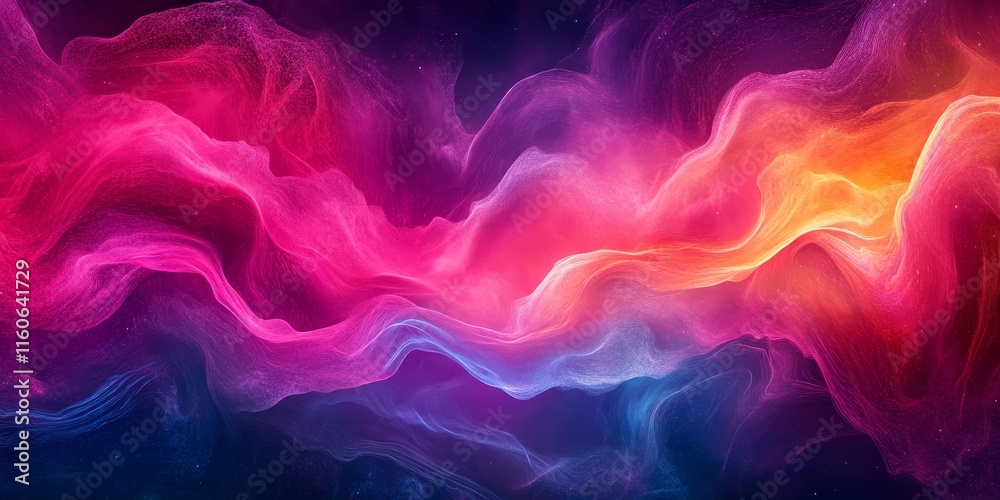 Fototapeta premium Digital Neon Color Background, Generative AI