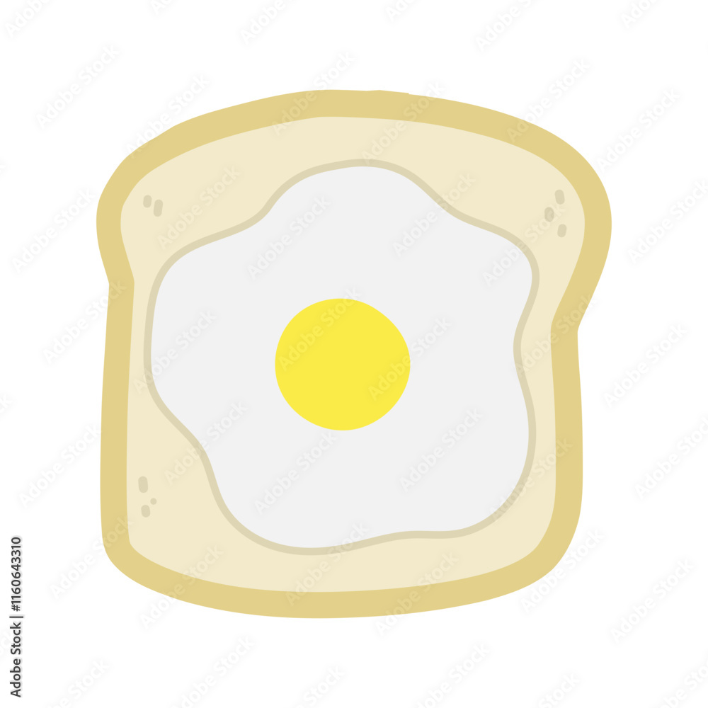 Fried egg with toast Fried egg with toast