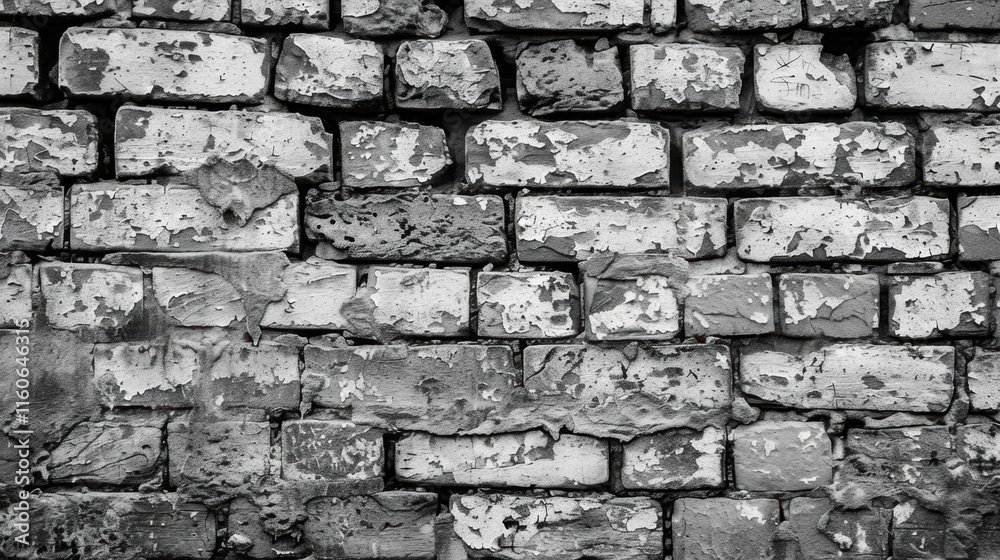 Fototapeta premium old white brick wall background