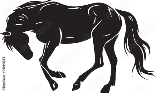  Horse silhouette vector EPS