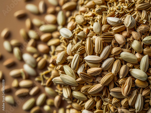 a pile of sunflower seeds photo