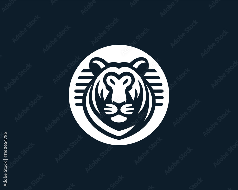 Tiger logo design vector template. Tiger logo design vector template.