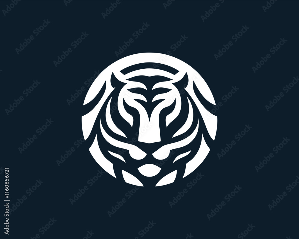 Tiger logo design vector template. Tiger logo design vector template.