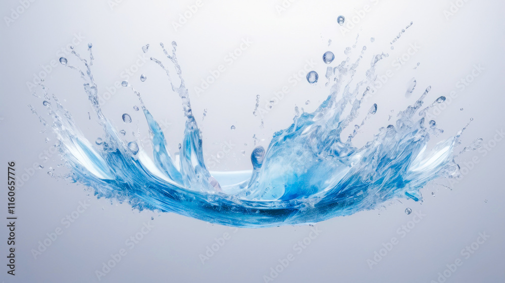 Obraz premium water splash on white background photo