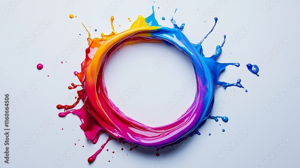 Abstract circle liquid motion flow explosion. Curved wave colorful pattern Abstract circle liquid motion flow explosion. Curved wave colorful pattern