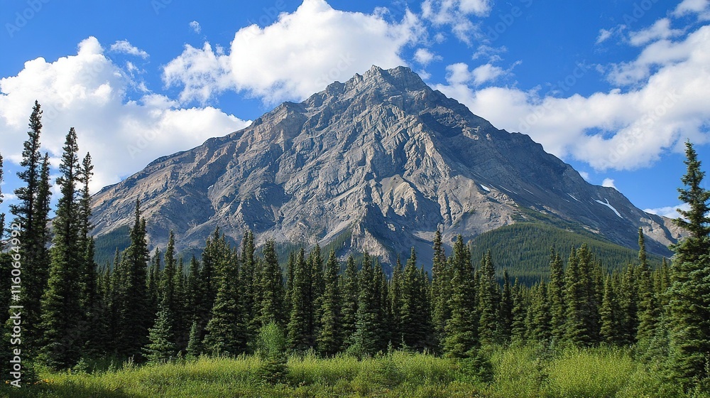 Fototapeta premium Majestic Serenity: The Timeless Beauty of Mountains