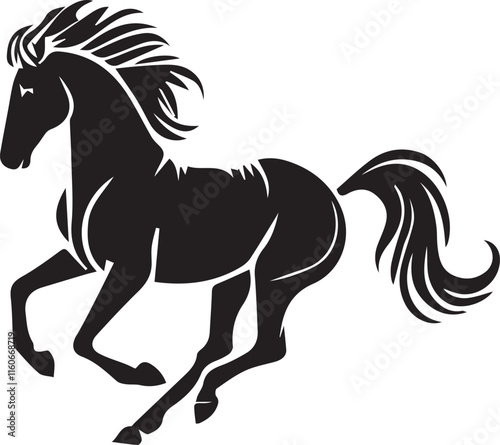  Horse silhouette vector EPS