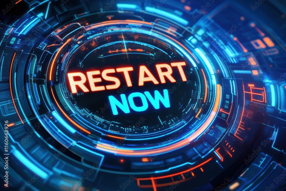 Futuristic Interface with Lock Symbol Featuring Futuristic Interface with Lock Symbol Featuring