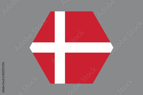 Denmark flag sign, Denmark flag vector graphic, Denmark country flag is a symbol of freedom, National Denmark flag, vector illustration
